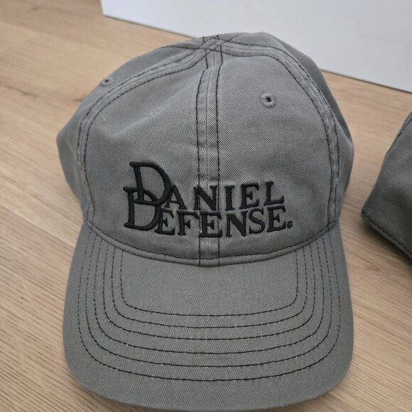 2x BN Daniel Defense Unstructured Baseball Hats; Gray - Picture 6 of 8